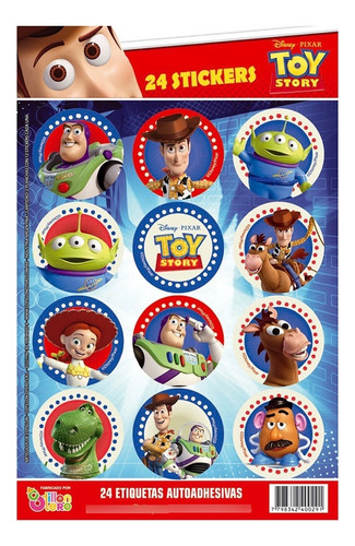  Plancha Stickers Autoadhesivos X 24u Personajes - Candybar