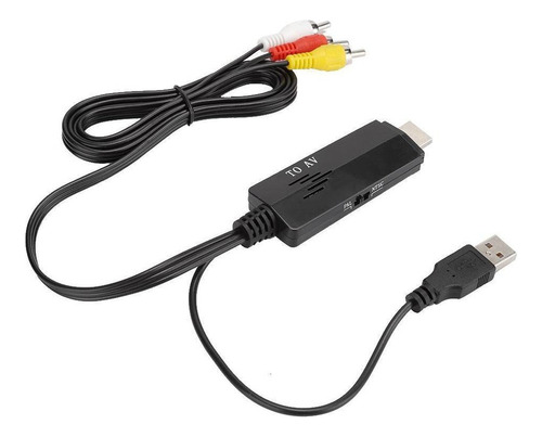 Convertidor De Adaptador Av Hdmi Macho A 3rca De Vídeo Y Aud