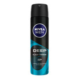 Desodorante Nivea Men Deep Black Carbón 48hr X 150 Ml