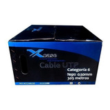 Bobina Cable Utp Xcase Cat6 Red 305m Negro Barato Resistente