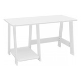 Mesa Escrivaninha Infantil Skye 1 Prateleira Branco 