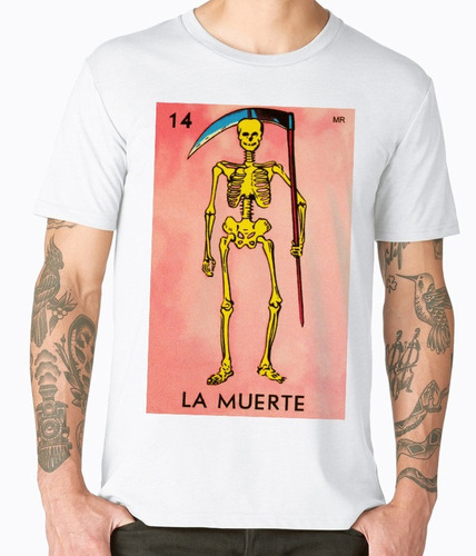 Playeras Cleen Alexer Loteria La Muerte Mod 20