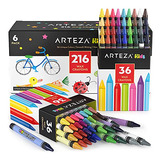 Paquete De Crayones Arteza Kids 6 Paqutes De 36 Colores