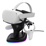 Soporte Carga Para Auriculares Vr Para Quest 2/pico 4 - Led