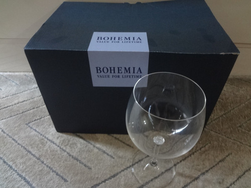 6 Taças De Cristal Roberta Para Vinho 600ml Bohemia
