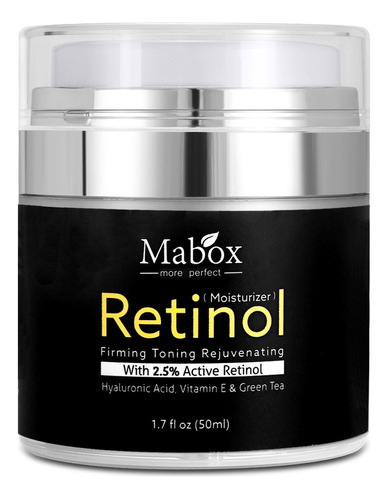 Crema De Retinol Antiarrugas Pura Para Rostro Y Cuello Con P