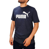Remera Puma Essentials Heather Moda Az Lt/bca Hombre