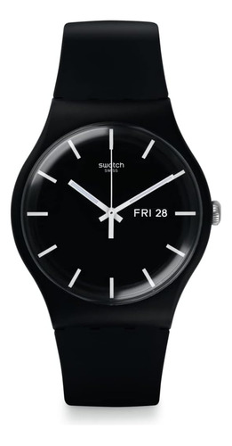 Reloj De Cuarzo Swatch New Gent Bio-sourced Mono Black Again