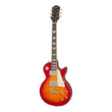 Guitarra Eléctrica EpiPhone Les Paul Standard 1959 De Caoba Aged Dark Cherry Burst Brillante Con Diapasón De Laurel Indio