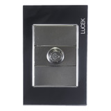 Placa Lucek Dimmer Cristal Espejo Negro