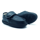 Pantufa Com Fechamento Infantil Em Couro