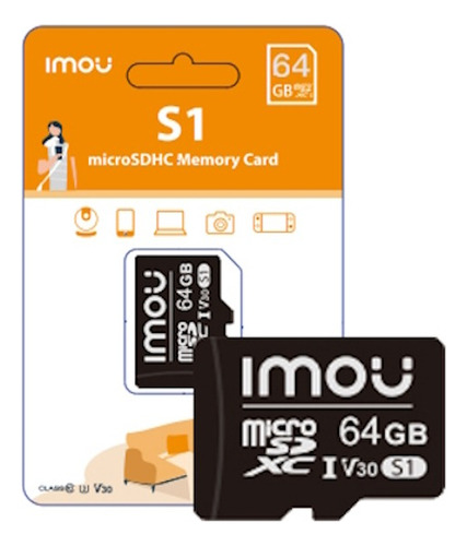 Tarjeta Memoria Micro Sd Video Vigilancia 64gb Clase 10 Imou