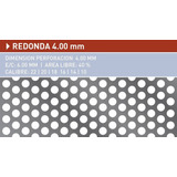 Chapa Perforada Redondo Cuadrado Decorativo En 0.7 Mm 1 X 2