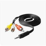 Cable Plug 3.5mm A 3rca De 1.3 Metro Para Audio Y Video