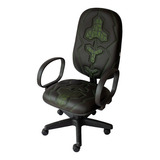 Cadeira Gamer Tt Efx Braço Corsa Modelo Presidente Cor Costura Verde