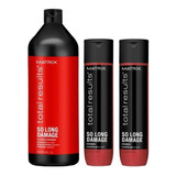 Shampoo 1l Y Acondicionador So Long Damage 300ml