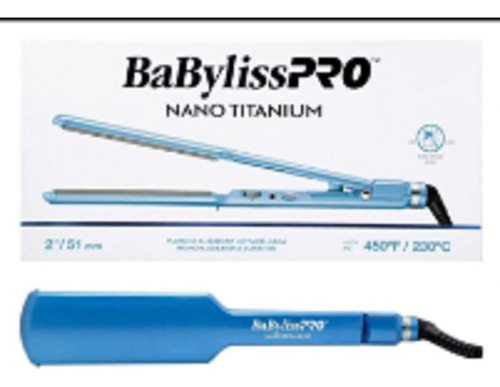 Plancha De Cabello Babylisspro Nano Titanium Azul