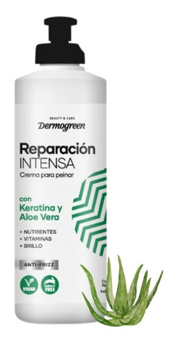 Crema De Peinar Reparacion Intensa Con Keratina Y Aloe Vera