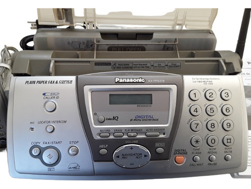 Fax Panasonic Kx-fpg376 Digital De 2,4 Ghz Sem Fio
