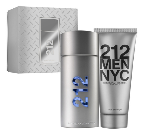 Kit Perfume Importado 212 Nyc Men De Carolina Herrera 100ml