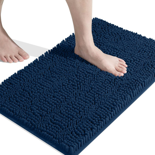 Alfombra De Baño Para Baño De Chenilla Suave Y Peluda, Antid