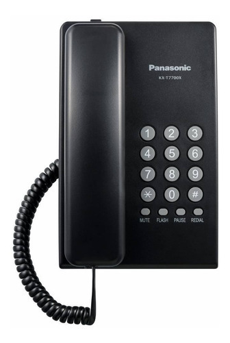 Teléfono Panasonic Kx-t7700x Color Negro 110v