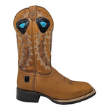 Bota Vaquera Nh Bordado En Tubo Piel Crazy Rodeo Western