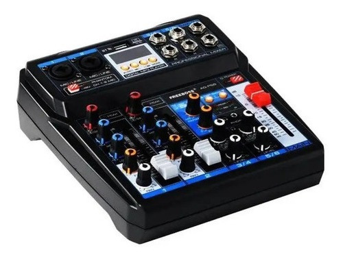 Mesa De Som 6 Canais Mixer Bluetooth 16 Efeitos Estéreo