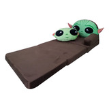 Sofa-cama Portatil Infantil De Grogu Baby Yoda  | 1.70m 