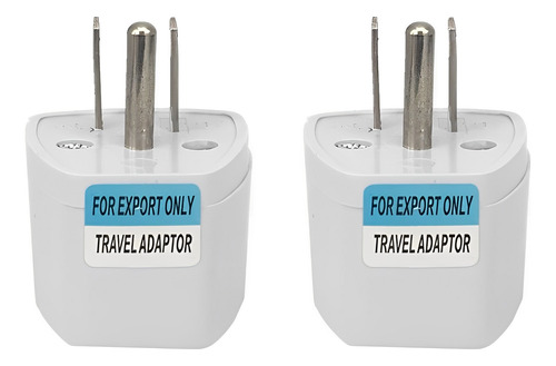 Adaptador Convertidor Enchufe Europeo A Americano 3 Pin X2