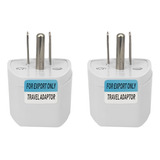 Adaptador Convertidor Enchufe Europeo A Americano 3 Pin X2