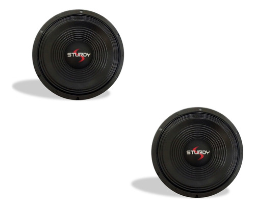 Kit 2 Alto Falante Cone Seco 12 Pol Woofer Sturdy  300w Rms