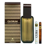 Quorum Antonio Puig 100ml Hombre Original+perfume Cuba 35ml