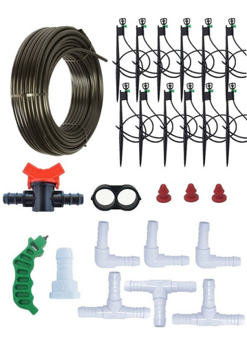 Kit Sistema De Riego Por Micro Aspersión 30 Micro Aspersor