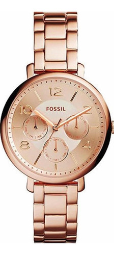 Reloj Fossil Es3665 Dama Color De La Correa Rosa Color Del Bisel Rosa Color Del Fondo Rosa