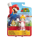 Muñeco Super Mario Bros - Cat Peach 10cm Original