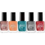  5 Esmaltes Avon Crushed Crystals Linha Completa