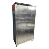 Armário Inox 304 Com 3 Prateleiras 1000x500x2000mm C/ Portas