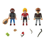 Playmobil Set X3 Figuras De Ladrones City Action 70670 Edu