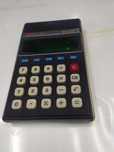 Antiga Calculadora Sharp Mod. El8131 -  Funciona 