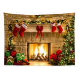 Tapesteria De Chimenea De Navidad Hestiche Hanging Three De