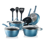 Set De Ollas Sartenes Y Utensilios De 11 Piezas Nutrichef