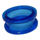 Piercing Alargador Acrílico Transparente Azul 20mm