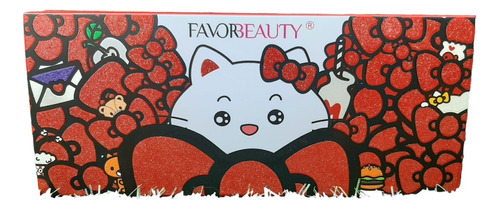 Paleta Sombras Hello Kitty Edicion Limitada Favor Beauty Sombra Bordó