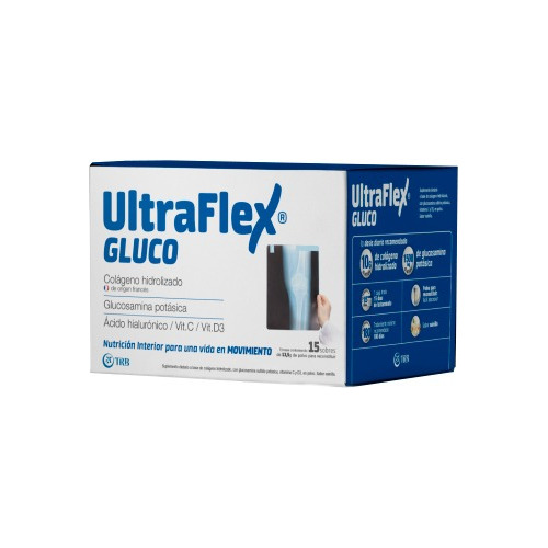 Ultraflex Gluco Colágeno Hidrolizado En Polvo X15 Sobres