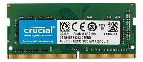 Memória Crucial 4gb Pc4 2400mhz 1.2v Sodimm Ct4g4sfs824a