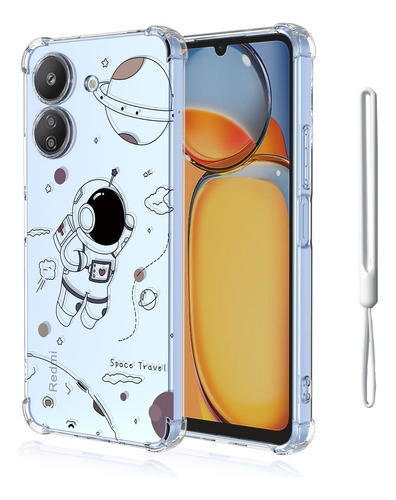 Rudo Uso Silicona Funda Para Xiaomi Redmi Poco + Cordón