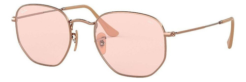 Ray Ban Rb3548n 91310x Hexagonal Rosa Transparente Original