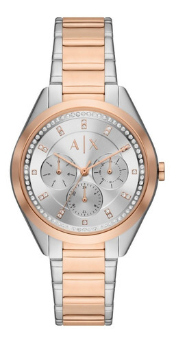 Reloj Mujer Armani Exchange Lady Giacomo De Acero Color De La Correa Multicolor