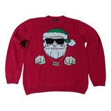 Ugly Sweater Navideño Santa Claus Con Cadena